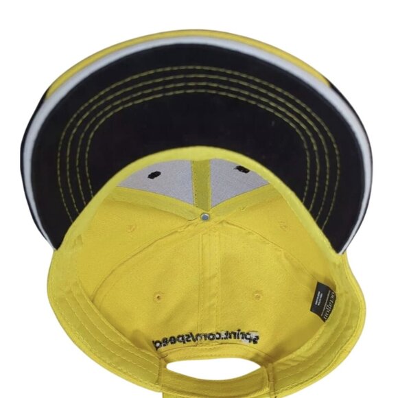 NASCAR Sprint Cup Series Hat Cap Strap Back Mens Black Yellow Auto Racing Fan - Picture 7 of 7